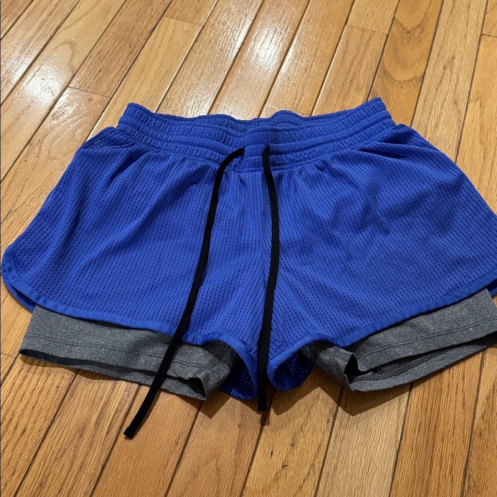 Champion Blue and Gray Mesh Shorts